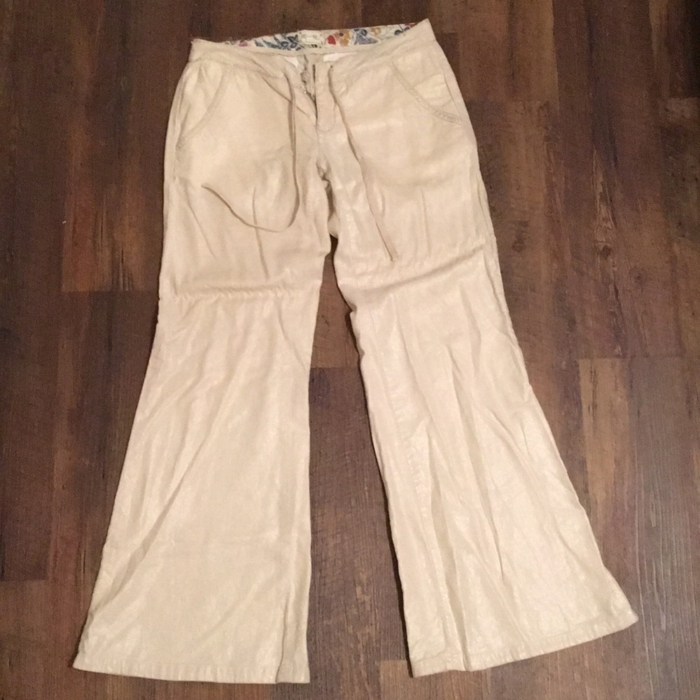 Miss Me Khaki linen pants